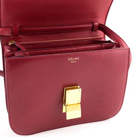 celine classic bag red|red square bag female.